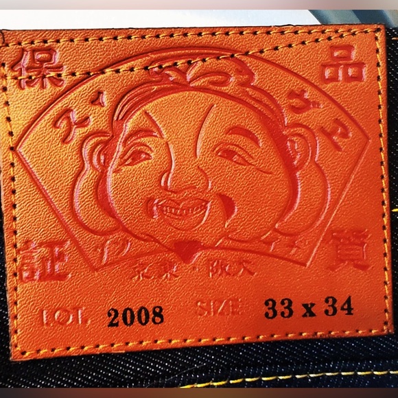 Evisu Crane Embrodiery Brocade Daicock Multicolor Denim Jeans NWT w Evisu Bag - Picture 8 of 11